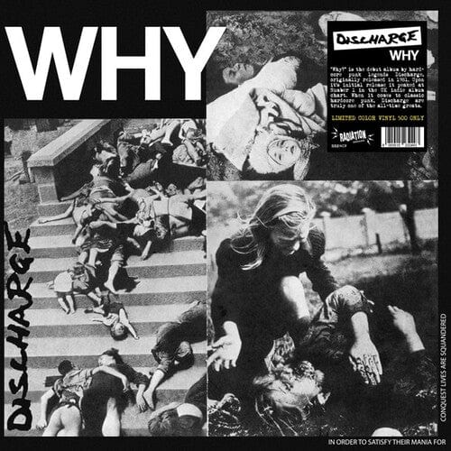 DISCHARGE: Why? LP (color vinyl) – Grindhouse Releasing