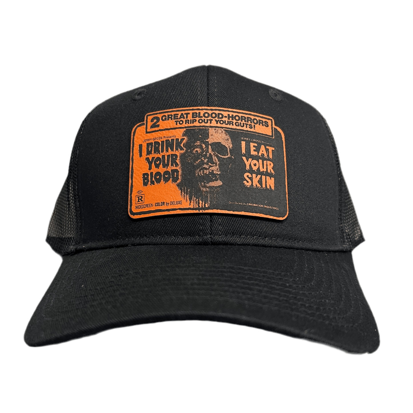 I DRINK YOUR BLOOD: Limited Halloween Edition 'Double Feature' Hat Trucker Hat