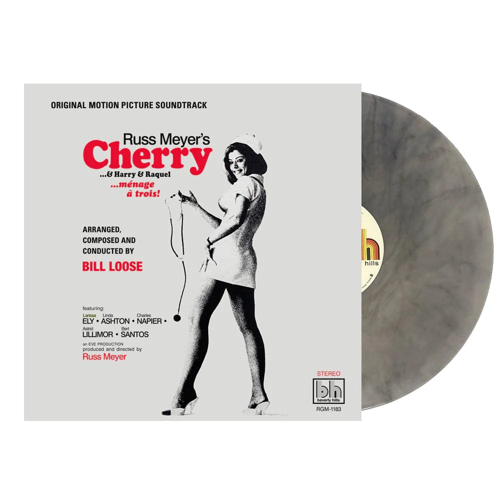 RUSS MEYER'S CHERRY ...& HARRY ...& RAQUEL: Original Motion Picture Soundtrack (white and black swirl vinyl) LP
