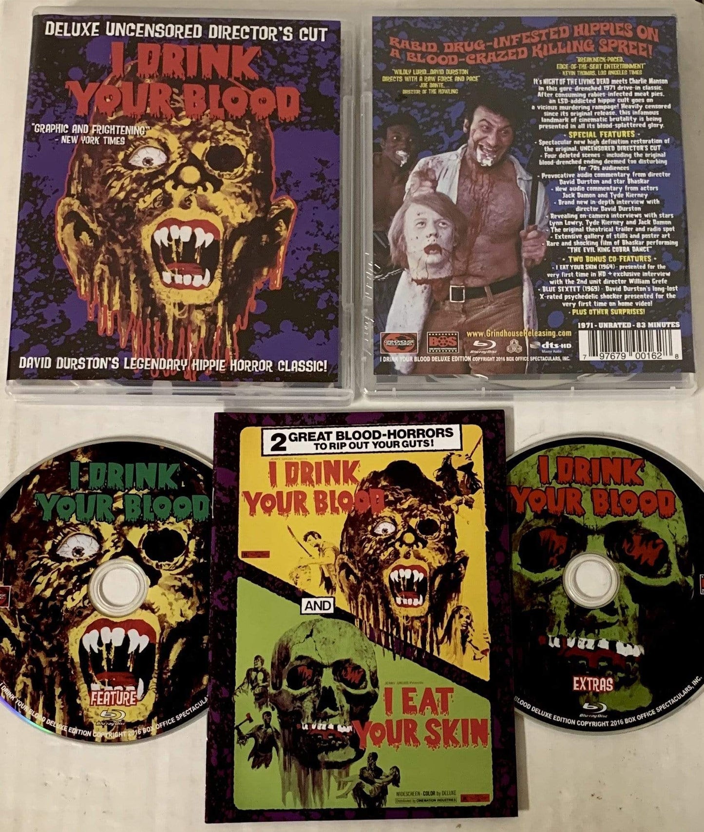 I DRINK YOUR BLOOD (1970) 2 disc Blu-ray Set