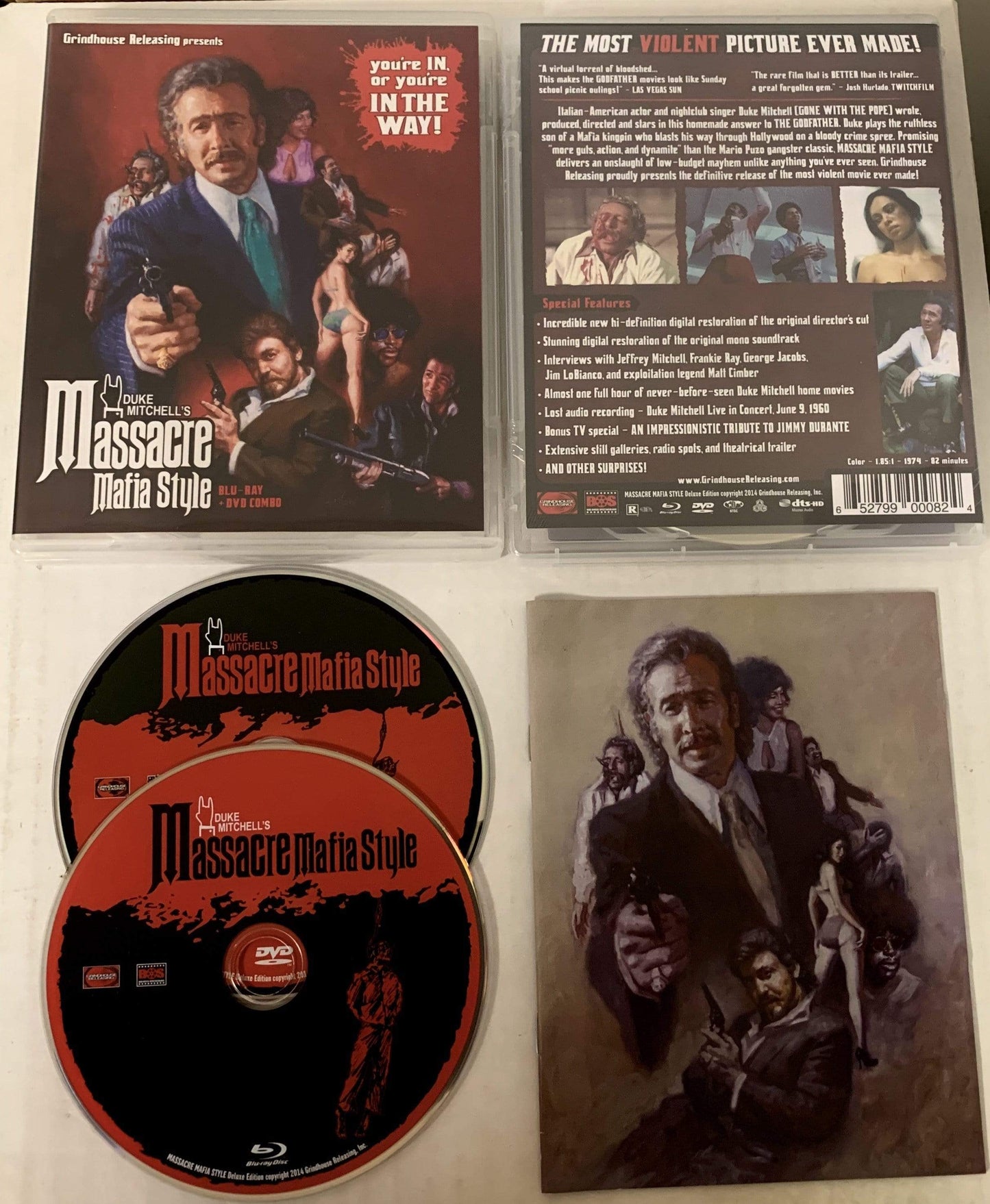 MASSACRE MAFIA STYLE (1974) Blu-ray + DVD combo