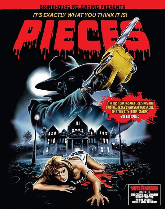 PIECES (1983) 3 disc (2 Blu-ray + CD soundtrack) set: Embossed slipcover