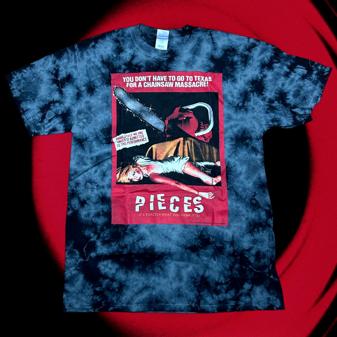 PIECES Tie-Dye T-shirt : 1983 poster art (Limited Printing of 75!)