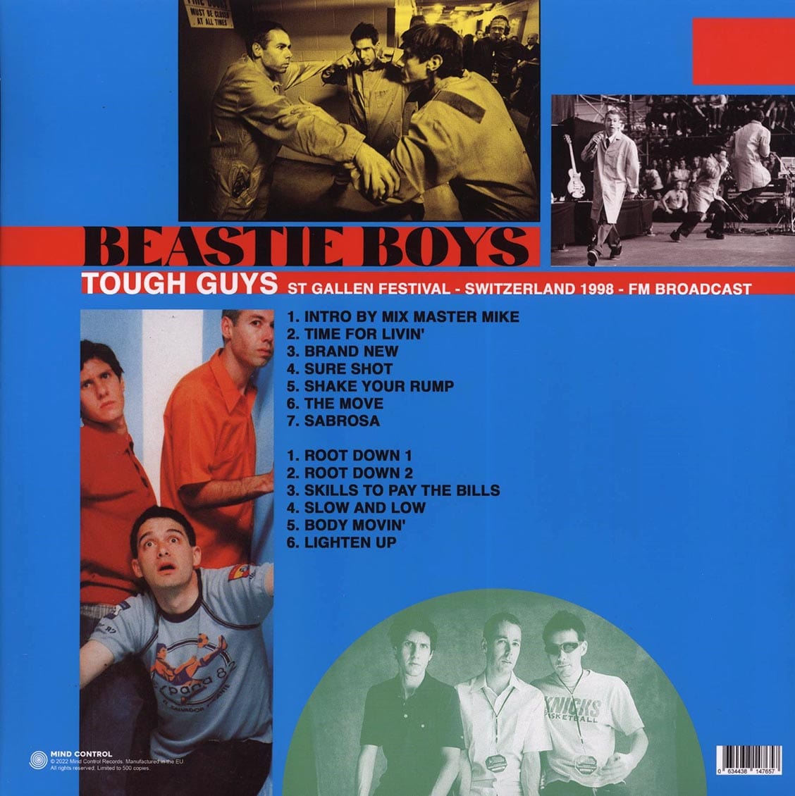 BEASTIE BOYS: Tough Guys - St. Gallen Festival, Switzerland 1998 (red vinyl) LP