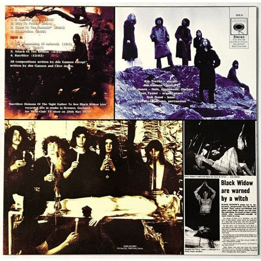 BLACK WIDOW: Sacrifice - Live on Stage 1970 LP