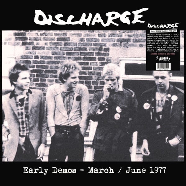 DISCHARGE: Early Demos - March / June 1977 (red vinyl) LP