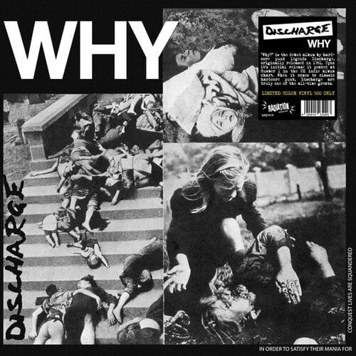 DISCHARGE: Why? LP (color vinyl)