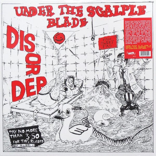 DISORDER: Under The Scalpel Blade LP (burgundy color vinyl, ltd/500)