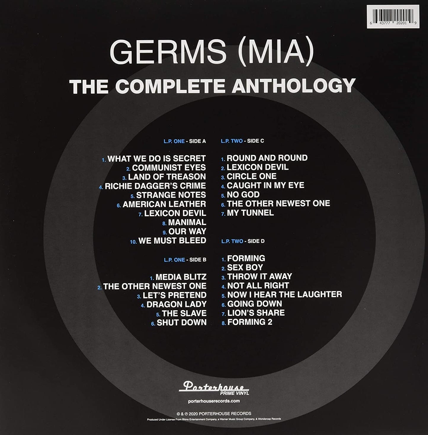 GERMS: M.I.A. Complete Anthology 2LP
