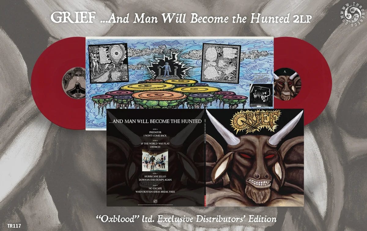 GRIEF: ...And Man Will Become The Hunted 2LP (Oxblood color vinyl, limited to 400 units)