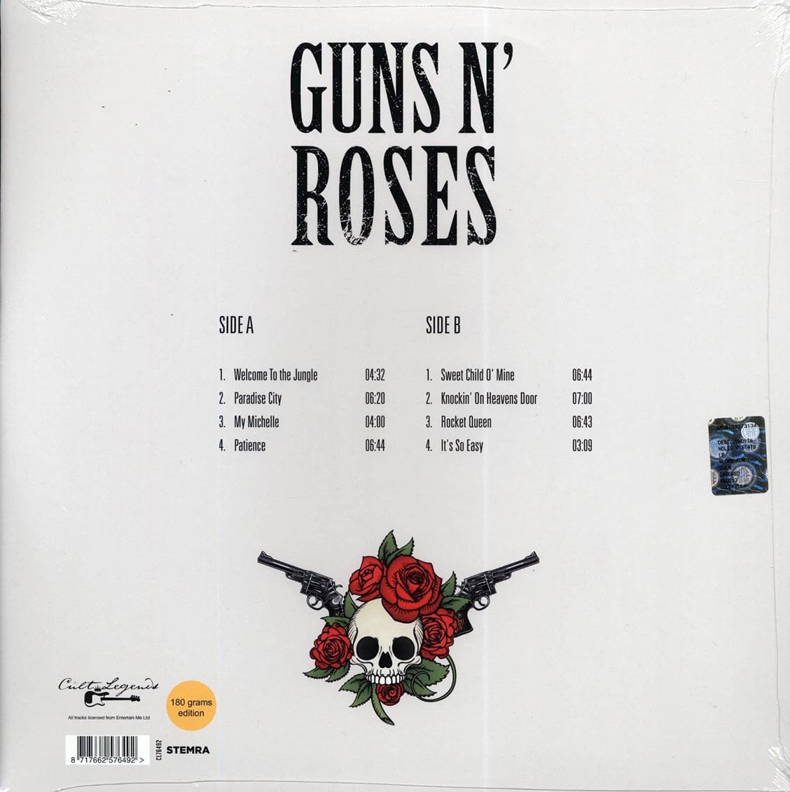 Guns n Rose's Live from the ritz 2024 vinyl record