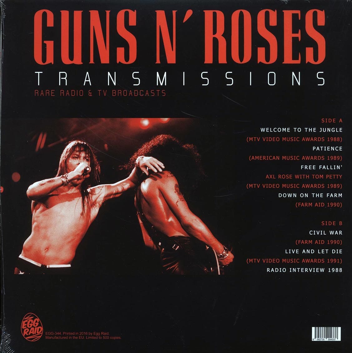 GUNS N' ROSES: Transmissions • Rare Radio & TV Broadcasts (Ltd. 500 Copies) LP