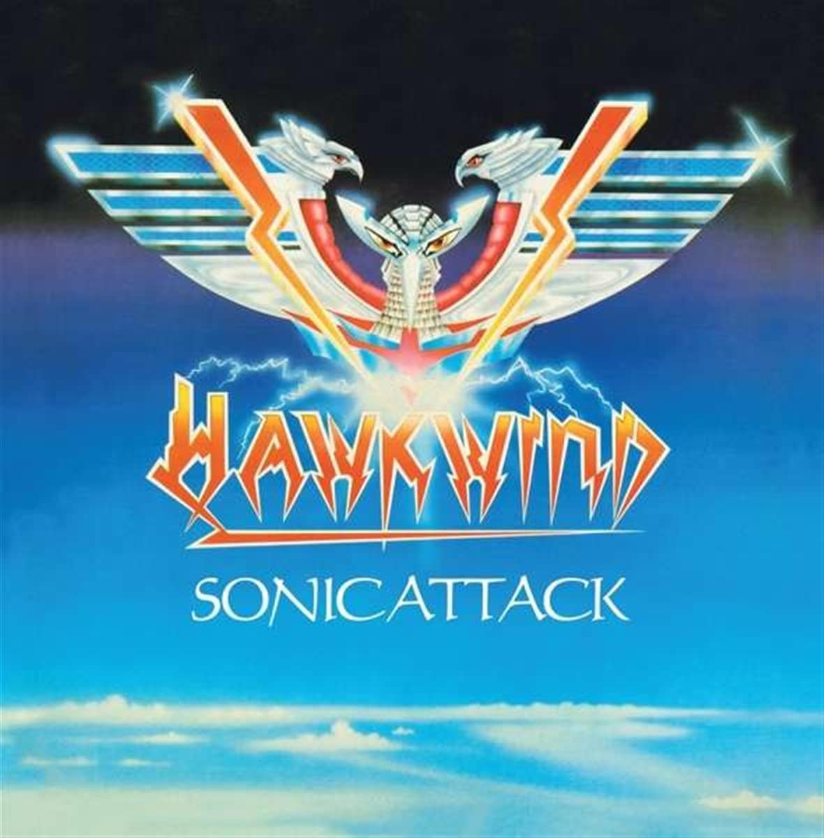 HAWKWIND: Sonic Attack LP (blue vinyl + 7" single!)