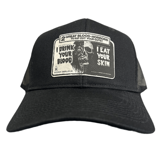 I DRINK YOUR BLOOD : 'Double Feature' Trucker Hat
