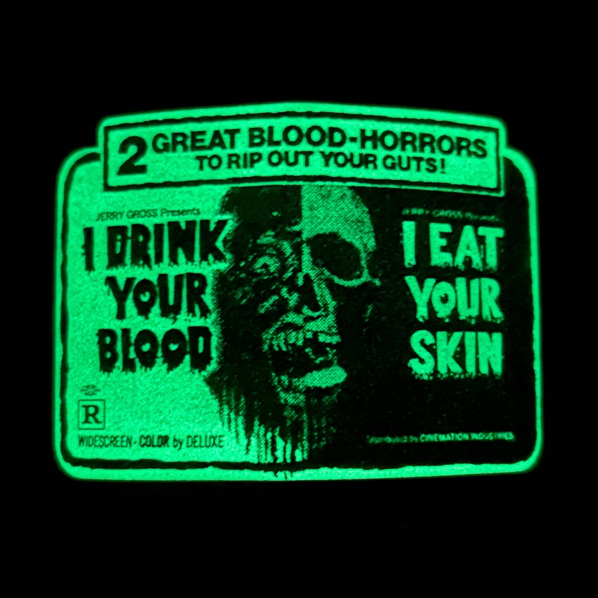 I DRINK YOUR BLOOD: Glow in the Dark 'Double Feature' Hat