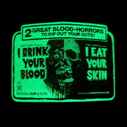 I DRINK YOUR BLOOD: Glow in the Dark 'Double Feature' Hat