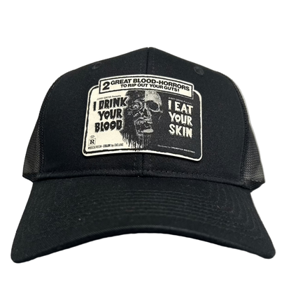 I DRINK YOUR BLOOD: Glow in the Dark 'Double Feature' Hat Trucker Hat
