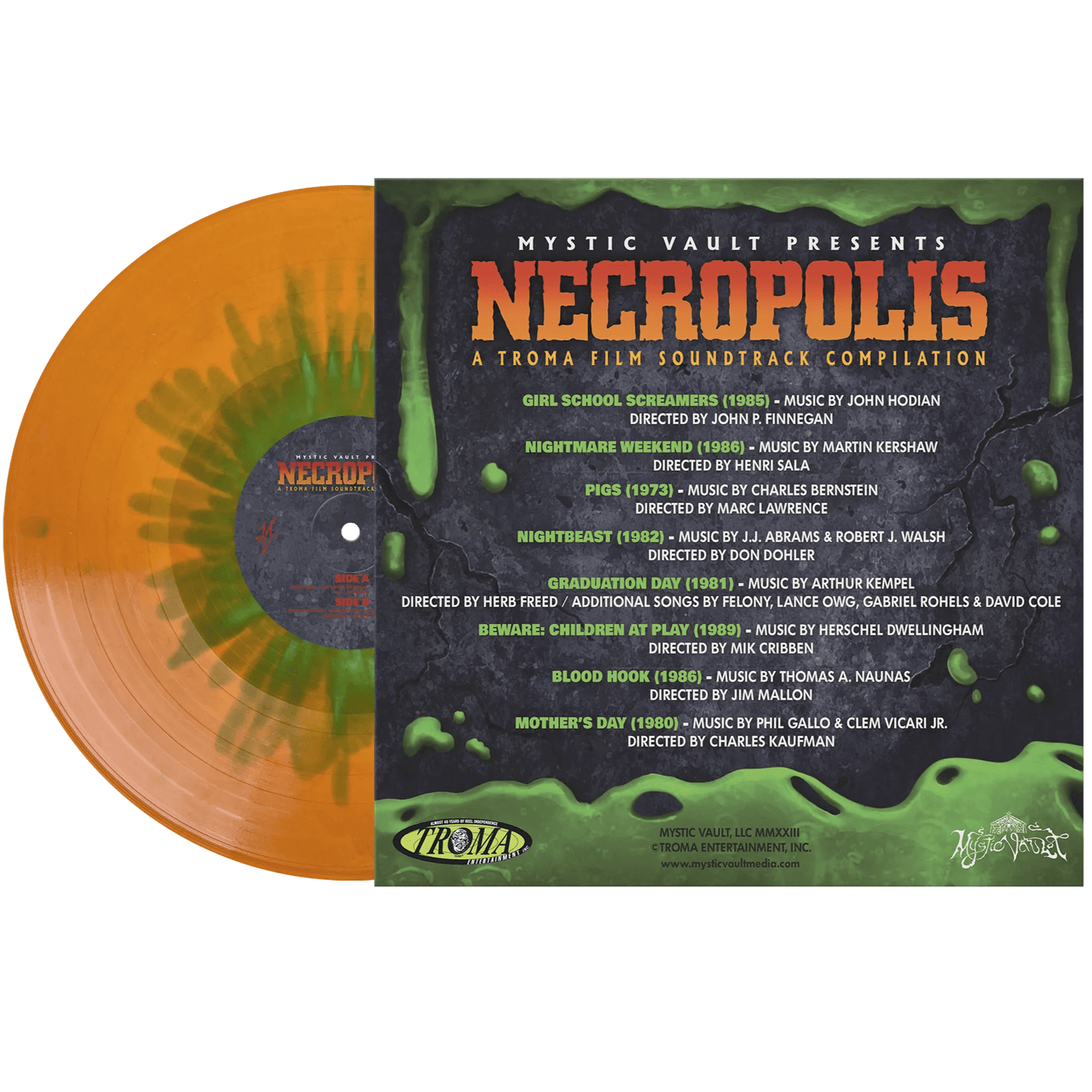 NECROPOLIS: Troma Entertainment Film Compilation Soundtrack LP (color vinyl)