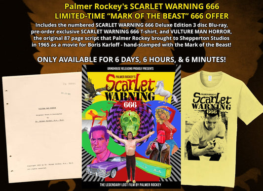 Palmer Rockey's SCARLET WARNING 666 Deluxe 3 Disc Blu-ray : LIMITED-TIME “MARK OF THE BEAST” 666 OFFER