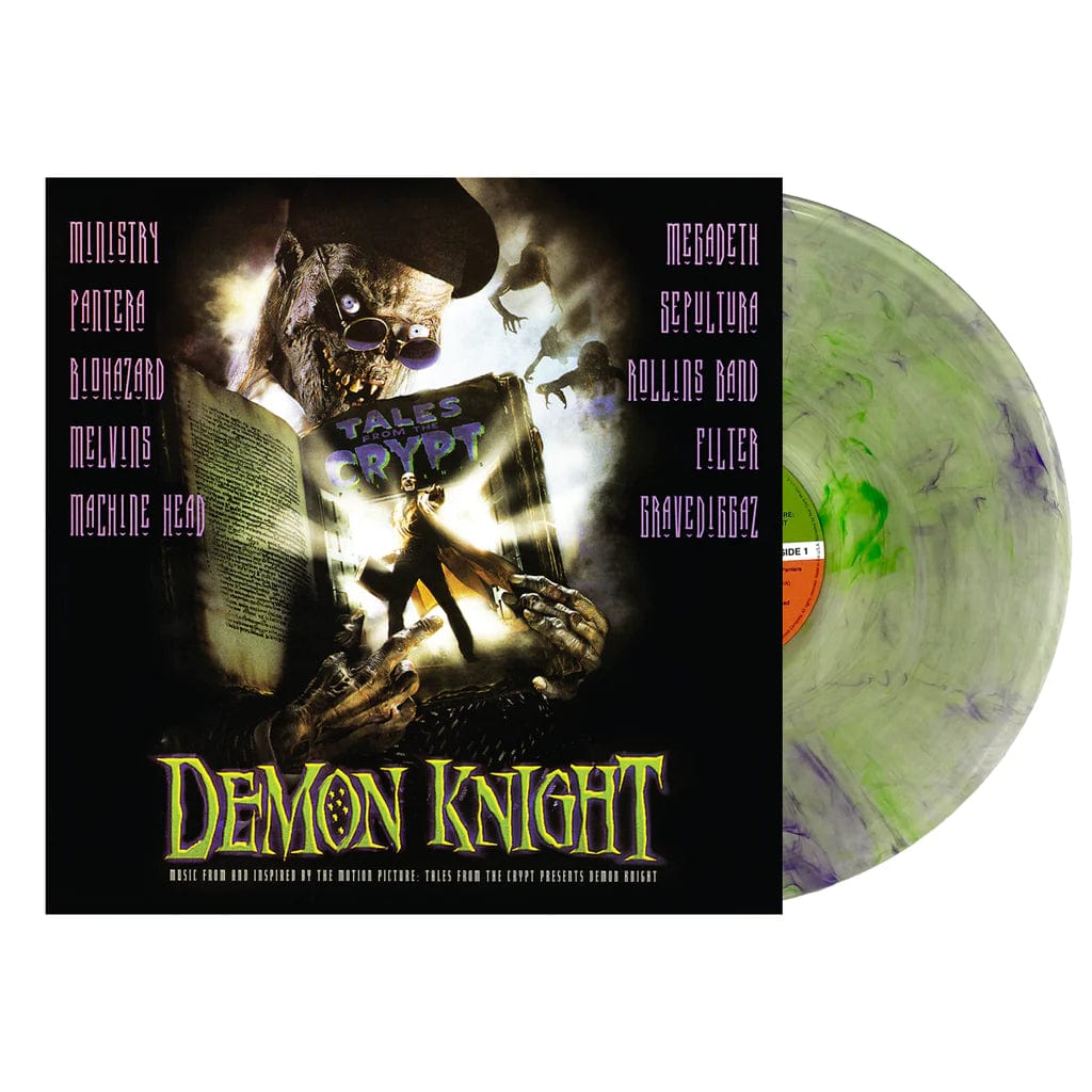 TALES FROM THE CRYPT PRESENTS: DEMON KNIGHT: Original Motion Picture Soundtrack (clear w/ green & purple vinyl) LP