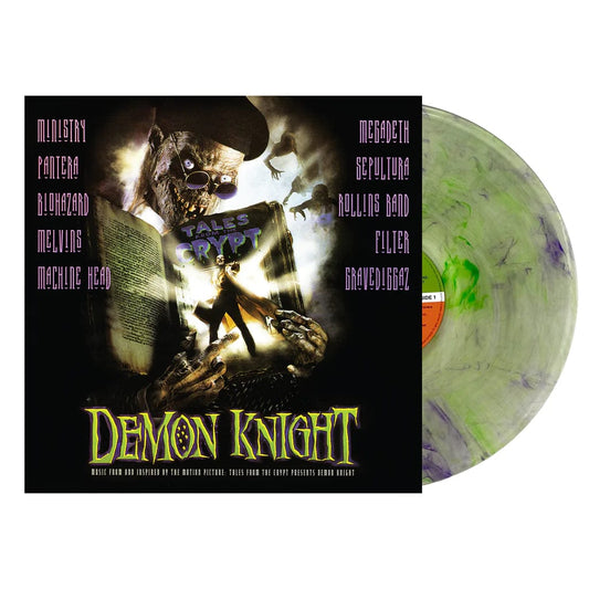 TALES FROM THE CRYPT PRESENTS: DEMON KNIGHT: Original Motion Picture Soundtrack (clear w/ green & purple vinyl) LP