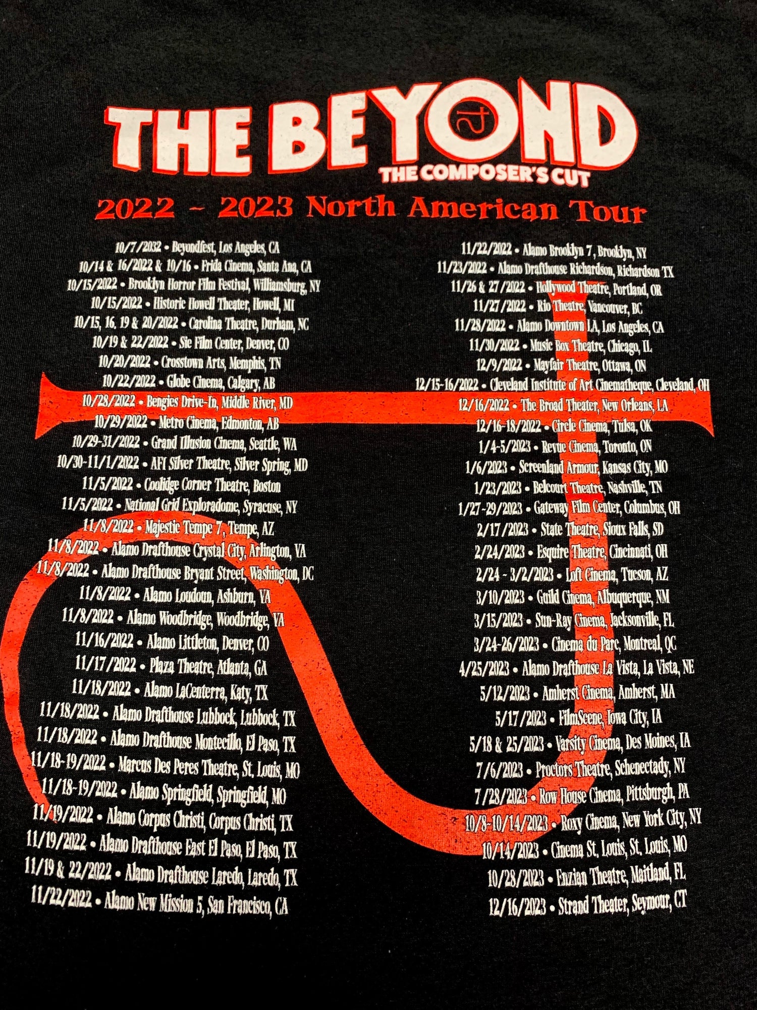 THE BEYOND T-shirt : Composer's Cut Tour Shirt