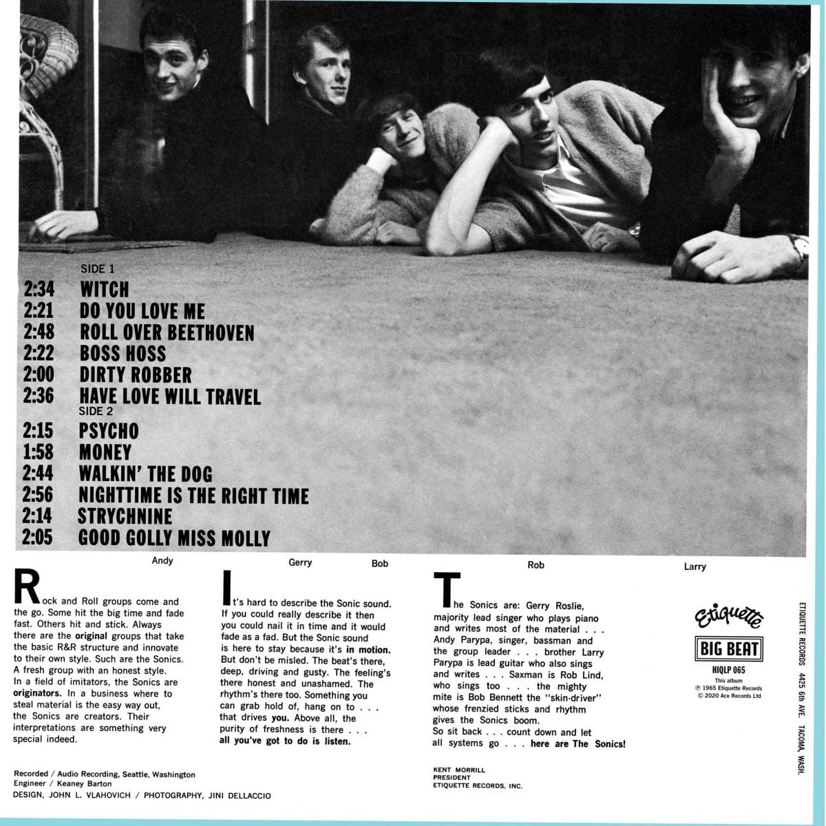 THE SONICS: Here Are The Sonics (180g) LP