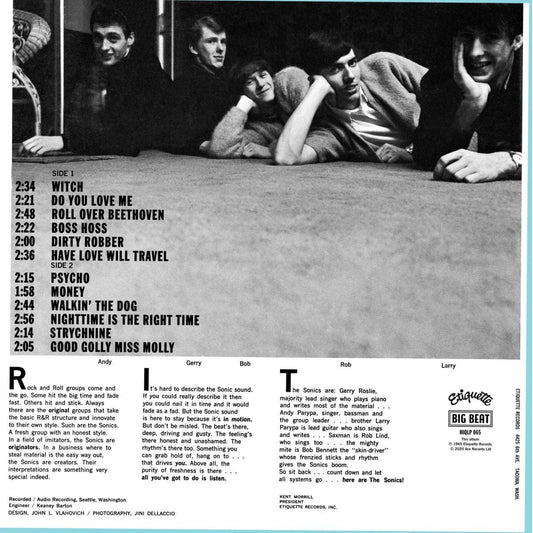 THE SONICS: Here Are The Sonics (180g) LP