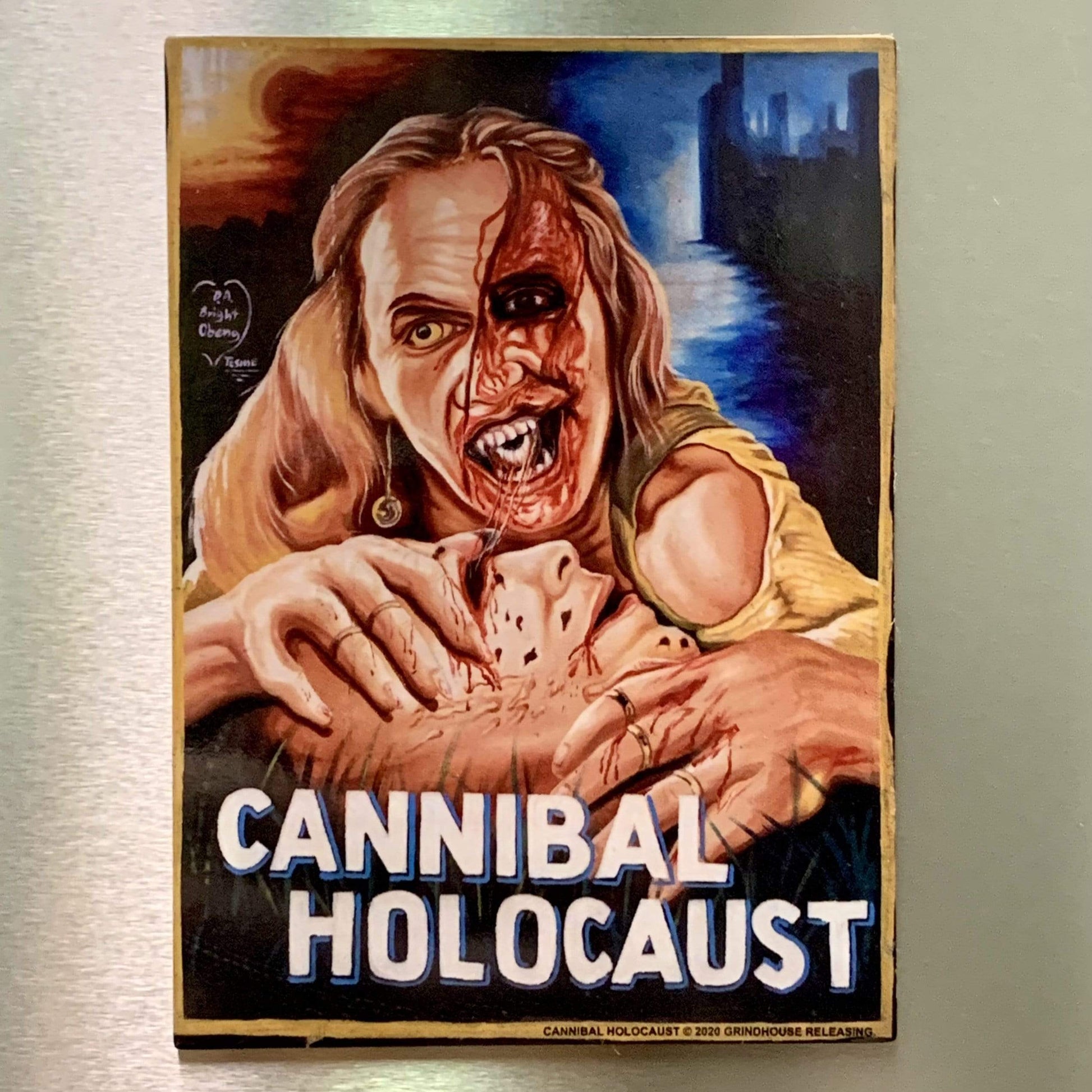 CANNIBAL HOLOCAUST jumbo magnet: Ghana movie poster