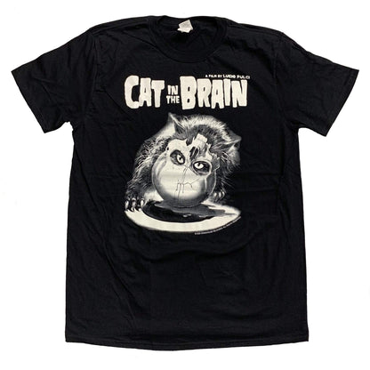 CAT IN THE BRAIN T-shirt : Glow in the Dark Cat & Skull