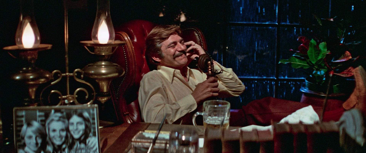 Seymour Cassel stars as George Manning in DEATH GAME (1977) on Bliu-ray from Grindhouse Releasing
