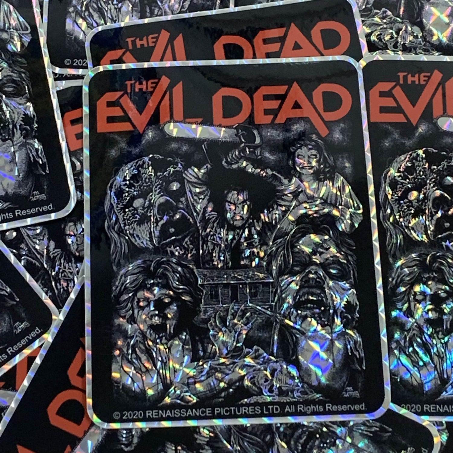 EVIL DEAD prismatic sticker: Chainsaw Ash (LTD/500)