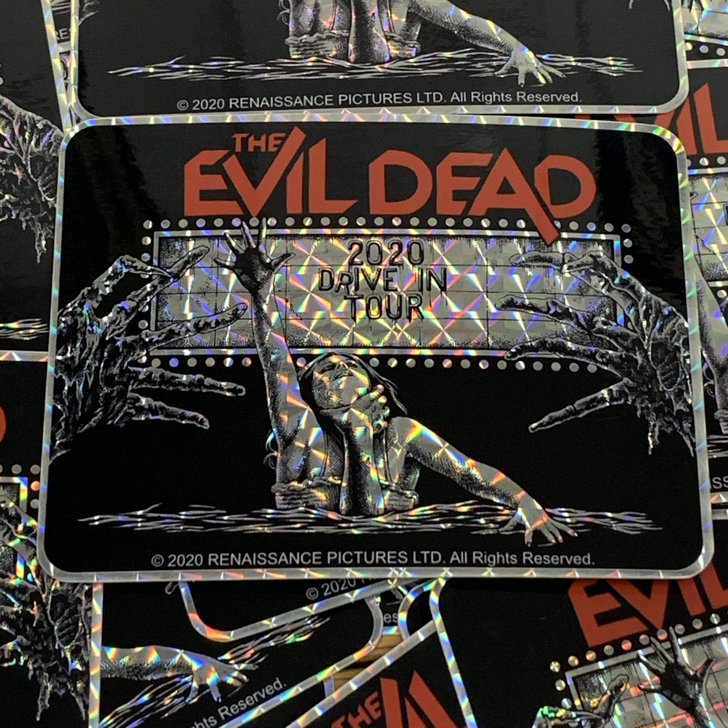 EVIL DEAD prismatic sticker: Drive-In Tour 2020 (LTD/500)