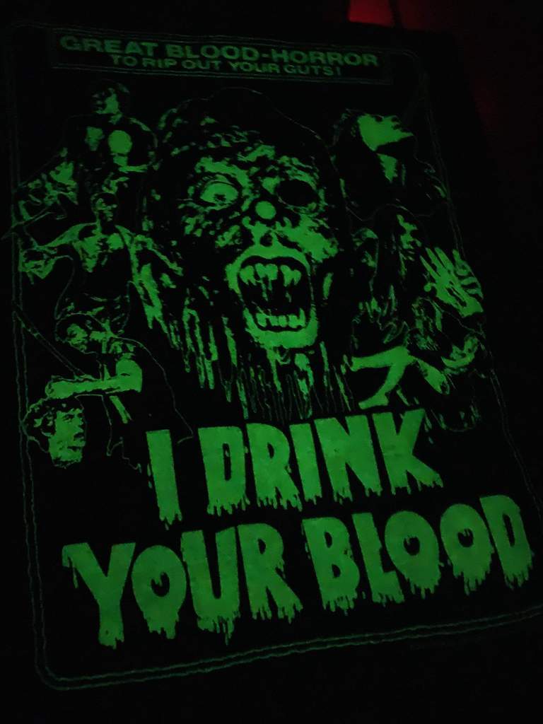 I DRINK YOUR BLOOD Women's T-shirt : Glow in the Dark One-Sheet
