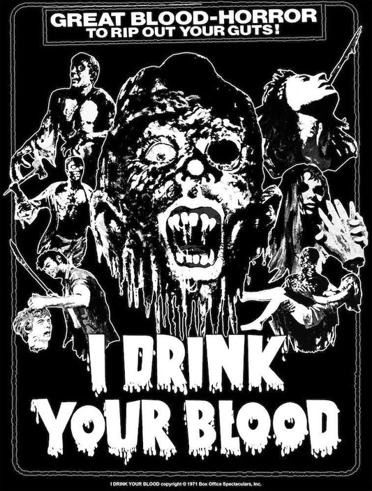 I DRINK YOUR BLOOD Women's T-shirt : Glow in the Dark One-Sheet