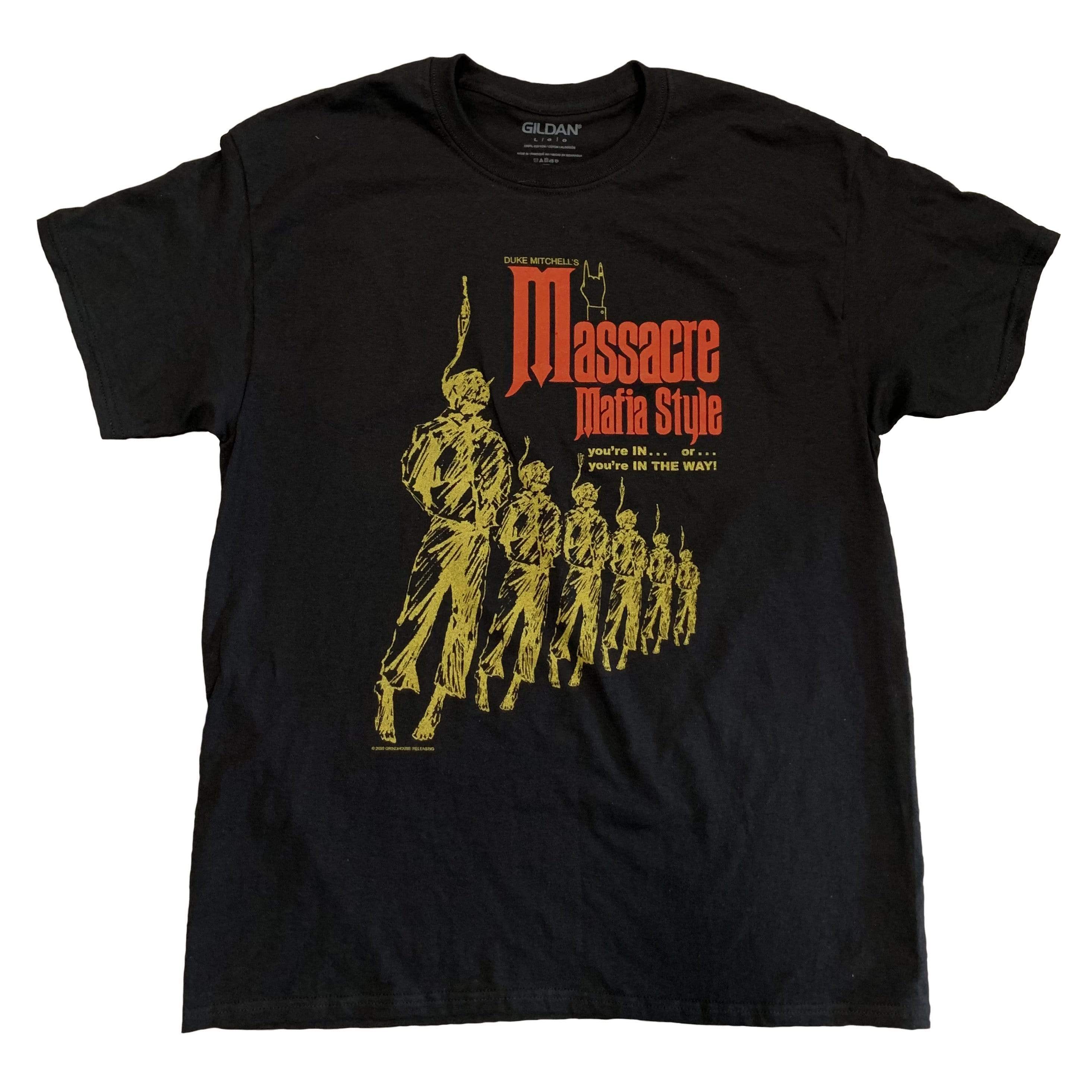 MASSACRE MAFIA STYLE T-shirt : One-Sheet (Black & Gold variant