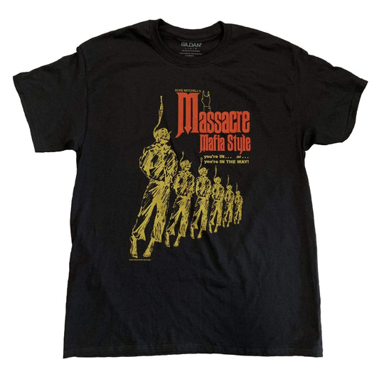MASSACRE MAFIA STYLE T-shirt : One-Sheet (Black & Gold variant)