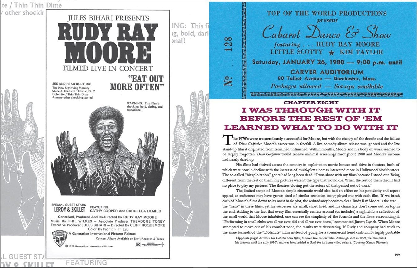 THANK YOU FOR LETTING ME BE MYSELF - The Authorized Biography of Rudy Ray Moore a.k.a. Dolemite: by Mark Jason Murray