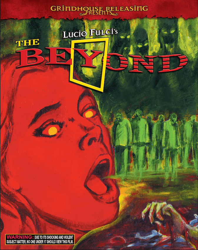 THE BEYOND (1981) 3 disc (2 Blu-ray + CD soundtrack) set: GLOW IN THE DARK embossed slipcover
